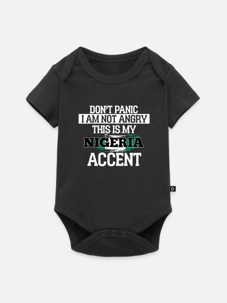 Nigeria - Baby Premium Kurzarmbody - Schwarz