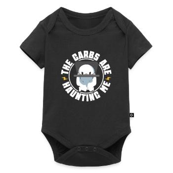 Bodybuilding Powerlifting Gewichtheben Fitness - Baby Premium Kurzarmbody - Schwarz - Vorne
