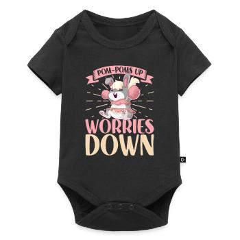 Tenue de pom-pom girl - Body à manches courtes Premium Bébé - noir - Devant