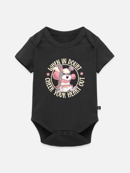 Cheerleader Cheerleader-outfit - Baby Premium Kurzarmbody - Schwarz