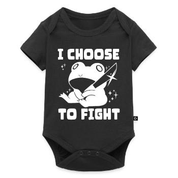 Je choisis le combat - Body à manches courtes Premium Bébé - noir - Devant