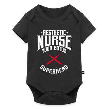 Aesthetic Nurse Saying - Baby Premium short-sleeve bodysuit - black - Front