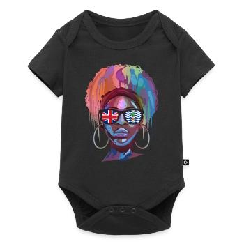 British Indian Ocean Territory - Baby Premium short-sleeve bodysuit - black - Front
