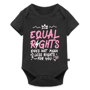 Feminist Equal Rights For Others - Baby Premium Kurzarmbody - Schwarz - Vorne