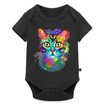 Artistic Chat - Baby Premium short-sleeve bodysuit - black - Front