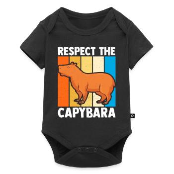 Capybara Capybara Funny Rodent - Baby Premium short-sleeve bodysuit - black - Front