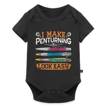 Pen Turning Kit - Baby Premium short-sleeve bodysuit - black - Front