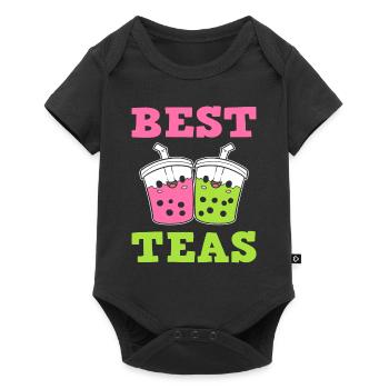 Best Teas Tee Barista - Baby Premium Kurzarmbody - Schwarz - Vorne