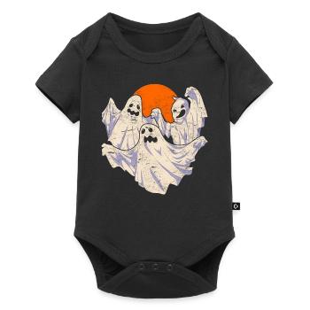 Ghost Halloween Costume Gift Ghost - Baby Premium short-sleeve bodysuit - black - Front