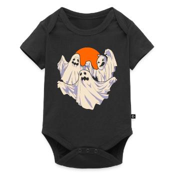 Ghost Halloween Costume Gift Ghost - Baby Premium short-sleeve bodysuit - black - Front