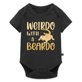 Weirdo With A Beardo Lizard Lover Reptile - Baby Premium short-sleeve bodysuit - black - Front