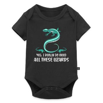 Yes, I Really Do Need All These Lizards Lizard Lov - Baby Premium short-sleeve bodysuit - black - Front