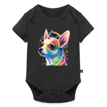 Chihuahua | Colourful Rainbow LGBTQ Unicorn - Baby Premium short-sleeve bodysuit - black - Front