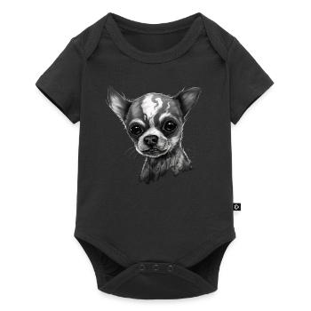 Chihuahua | Zombie Dog Undead Scary Halloween - Baby Premium short-sleeve bodysuit - black - Front