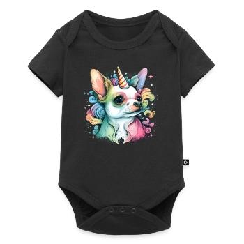 Chihuahua | Colourful Rainbow LGBTQ Unicorn - Baby Premium short-sleeve bodysuit - black - Front
