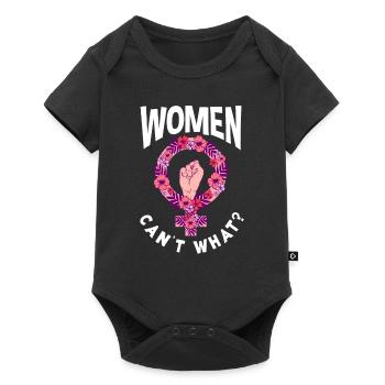Feminismus Feministin - Baby Premium Kurzarmbody - Schwarz - Vorne