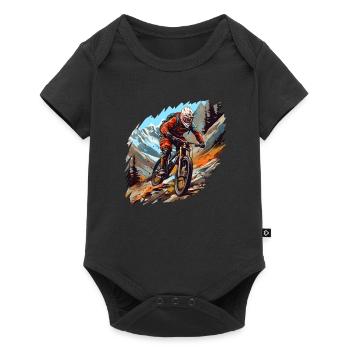 Mountain bike - Baby Premium short-sleeve bodysuit - black - Front