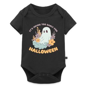 It's never too early for Halloween groovy ghost - Baby Premium short-sleeve bodysuit - black - Front