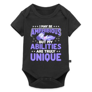 Axolotl Amphibians Salamanders cute axolotl - Baby Premium short-sleeve bodysuit - black - Front