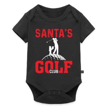 Santa's Golf Club - Baby Premium short-sleeve bodysuit - black - Front