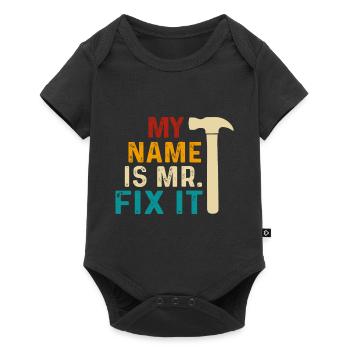Je m’appelle M. Fix It - Body à manches courtes Premium Bébé - noir - Devant