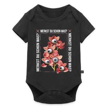 Do you feel anything yet - Merkst du schon was - Baby Premium Kurzarmbody - Schwarz - Vorne