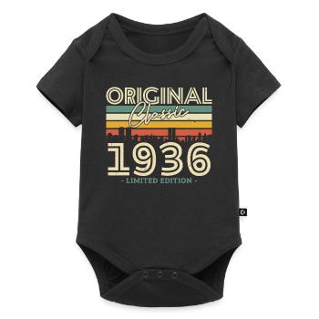 Cadeau d’anniversaire vintage 1936 Classic 87/88 - Body à manches courtes Premium Bébé - noir - Devant