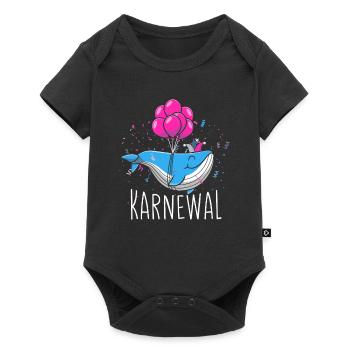 Karnewal Fasching Wal - Baby Premium Kurzarmbody - Schwarz - Vorne