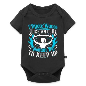 Aerobic Exercise Designs - Baby Premium short-sleeve bodysuit - black - Front