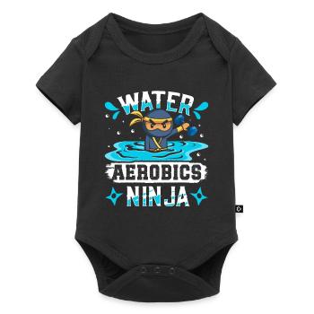 Aerobic Exercise Designs - Baby Premium short-sleeve bodysuit - black - Front