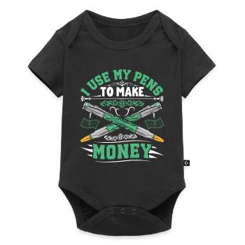 Pen Turning Kit - Baby Premium short-sleeve bodysuit - black - Front