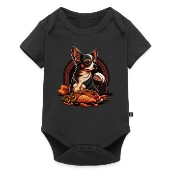 Chihuahua | Thanksgiving Day Farmer Food Autumn - Baby Premium short-sleeve bodysuit - black - Front