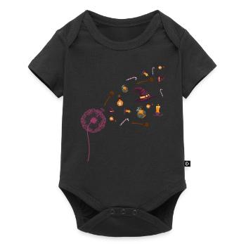 Chapeau de sorcière Cadeau Pissenlit effrayant Halloween - Body à manches courtes Premium Bébé - noir - Devant