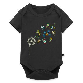 Creepy Zombie Gift Dandelion Halloween - Baby Premium short-sleeve bodysuit - black - Front