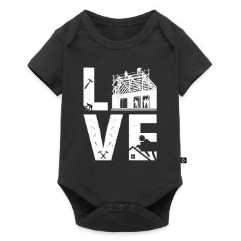 Love Roofing - Roofer Workers Love Roofing - Baby Premium short-sleeve bodysuit - black - Front
