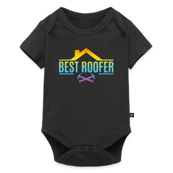 Roofing Worker - Best Roofer - Baby Premium short-sleeve bodysuit - black - Front
