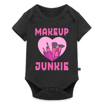 Makeup Junkie Kosmetischer Künstler - Baby Premium Kurzarmbody - Schwarz - Vorne