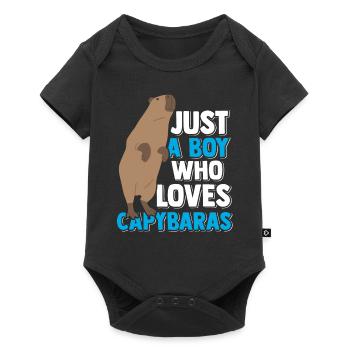 Capybara Rodent Capybara Funny - Baby Premium short-sleeve bodysuit - black - Front