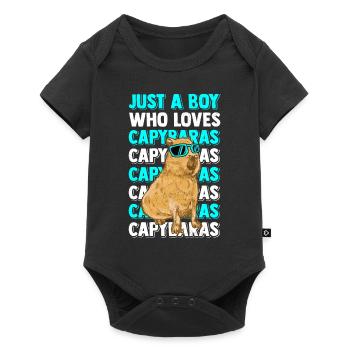 Capybara Capybara Funny Animals Rodent - Baby Premium short-sleeve bodysuit - black - Front