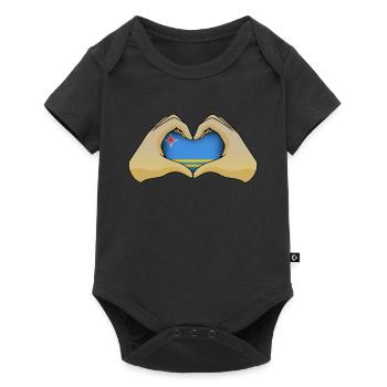 Aruba - Baby Premium short-sleeve bodysuit - black - Front