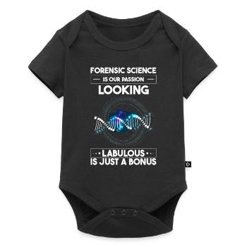 Forensik und forensische Wissenschaft - Baby Premium Kurzarmbody - Schwarz - Vorne