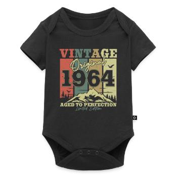Original 1964 Vintage Birthday Year - Baby Premium short-sleeve bodysuit - black - Front