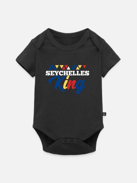 Seychellen - Baby Premium Kurzarmbody - Schwarz
