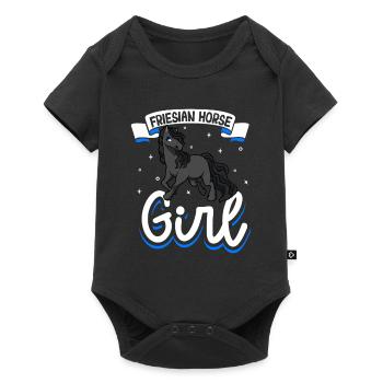 Frisonne Fille - Body à manches courtes Premium Bébé - noir - Devant