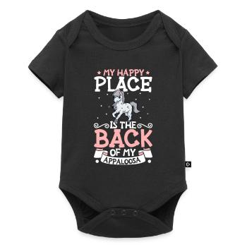 Mon endroit préféré - Appaloosa - Body à manches courtes Premium Bébé - noir - Devant