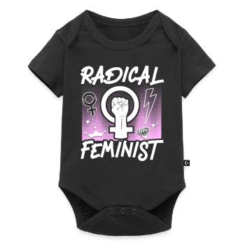 Feminist Radical Feminist - Baby Premium short-sleeve bodysuit - black - Front