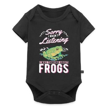Grenouille cadeau Rainette - Body à manches courtes Premium Bébé - noir - Devant
