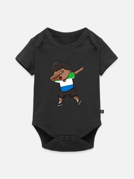 Sierra Leone - Baby Premium Kurzarmbody - Schwarz
