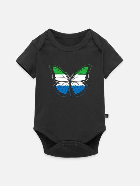 Sierra Leone - Baby Premium Kurzarmbody - Schwarz