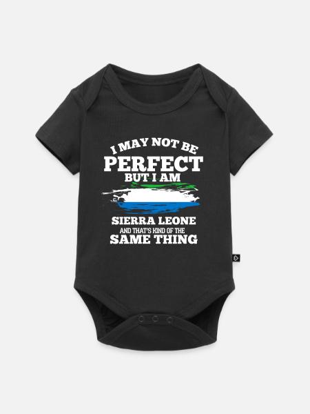 Sierra Leone - Baby Premium Kurzarmbody - Schwarz